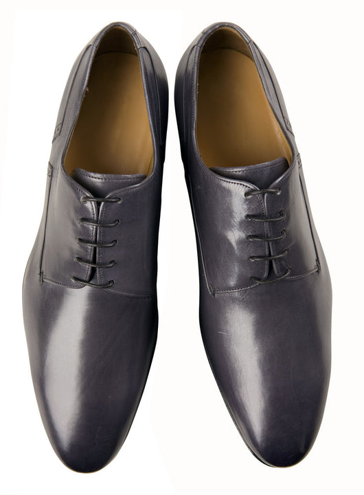 Alberto Men Black Leather Semiformal Shoes